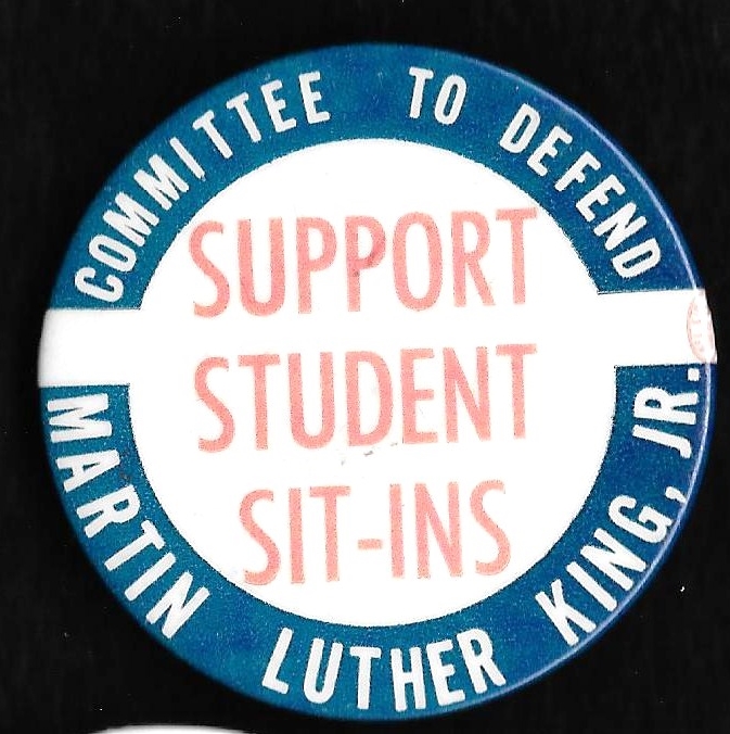 [MLK Support Student Sit-Ins pin]