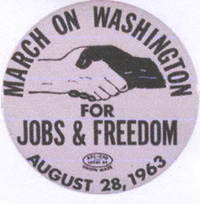 [March on Washington pin]