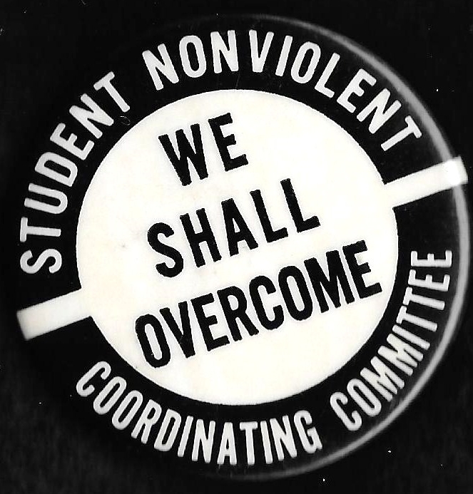 [SNCC We Shall Overcome pin]